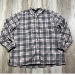 LL Bean Women’s LP flannel shirt, lined with fleece